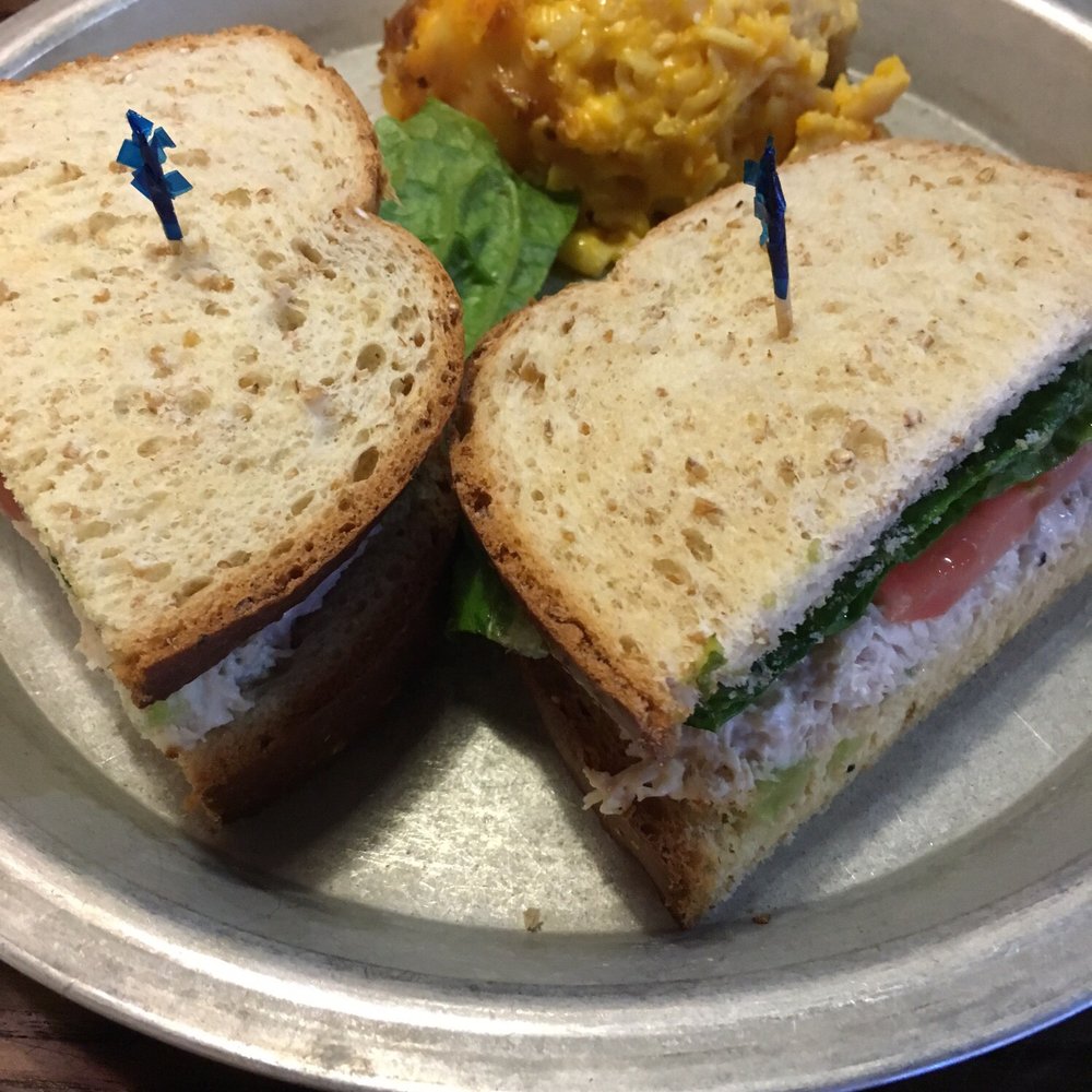 Cowboy Chicken - The Chicken Salad Sandwich and macaroni - American Near Me - McAllen, Texas
