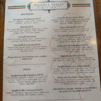 Piccola Italia Bistro - Italian Near Me - Tampa, Florida Piccola Italia Bistro - Italian Near Me - Tampa, Florida