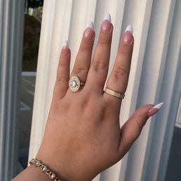 French tip manicure French tip manicure