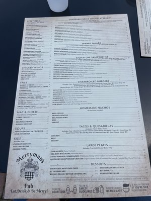 Menu photo 6 Merryman's Pub Pitman, NJ