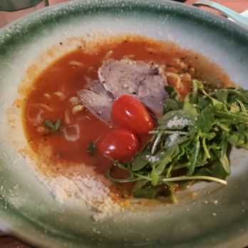 Bosso Ramen Tavern - Tomato ramen with chashu, parmesan, arugula. A grown-up twist on the classic tomato soup! - Ramen Near Me - Cambridge, Massachusetts Bosso Ramen Tavern - Tomato ramen with chashu, parmesan, arugula. A grown-up twist on the classic tomato soup! - Ramen Near Me - Cambridge, Massachusetts