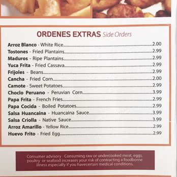 Sabor a Perú - Menu - Peruvian Near Me - Miami, Florida
