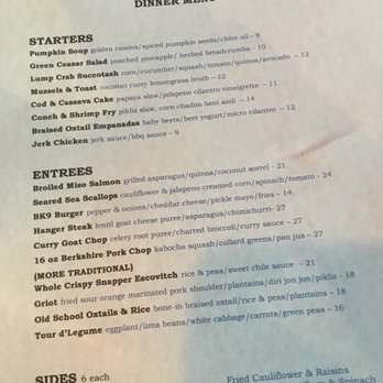 BK9 - Menu - Caribbean Near Me - Brooklyn, New York