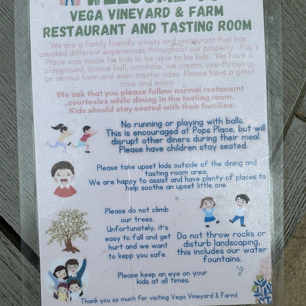 Vega Vineyard and Farm - Welcome card - Wineries Near Me - Buellton, California