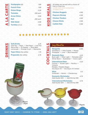Menu photo 2 El Barquito Conroe, TX