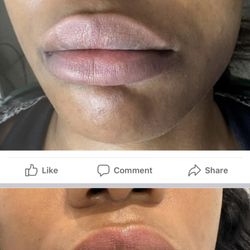 Lip brushing