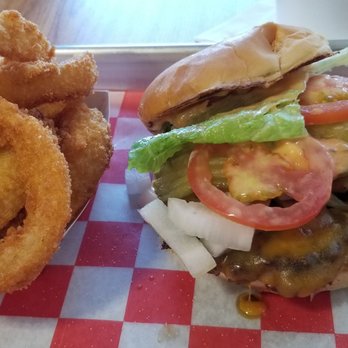 Bus Loop Burgers - Super yummy mushroom burger with the works and a side of mushrooms - Burgers Near Me - St Ann, Missouri Bus Loop Burgers - Super yummy mushroom burger with the works and a side of mushrooms - Burgers Near Me - St Ann, Missouri