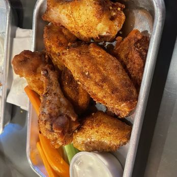 Scovilles - Dry rub wings (not pictured is the sauce on the side) - Chicken Wings Near Me - Salt Lake City, Utah Scovilles - Dry rub wings (not pictured is the sauce on the side) - Chicken Wings Near Me - Salt Lake City, Utah