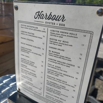 Harbour Oyster + Bar - Menu - Cocktail Bars Near Me - Vancouver, British Columbia Harbour Oyster + Bar - Menu - Cocktail Bars Near Me - Vancouver, British Columbia