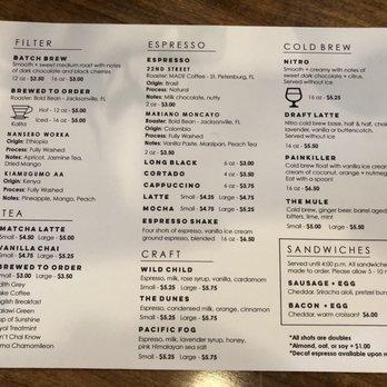 Craft & Common - Menu - Coffee & Tea Near Me - Orlando, Florida Craft & Common - Menu - Coffee & Tea Near Me - Orlando, Florida