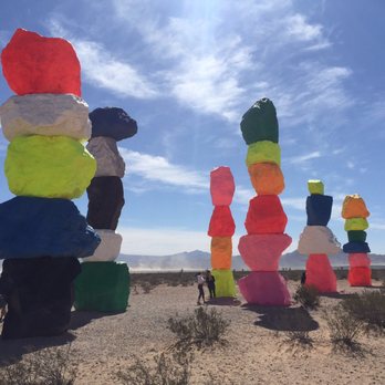 Seven Magic Mountains - Rocks - Public Art Near Me - Las Vegas, Nevada
