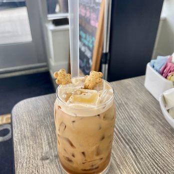 Lucky Brunch - Teddy graham iced latte, delicious! - Breakfast & Brunch Near Me - Sterling Heights, Michigan Lucky Brunch - Teddy graham iced latte, delicious! - Breakfast & Brunch Near Me - Sterling Heights, Michigan