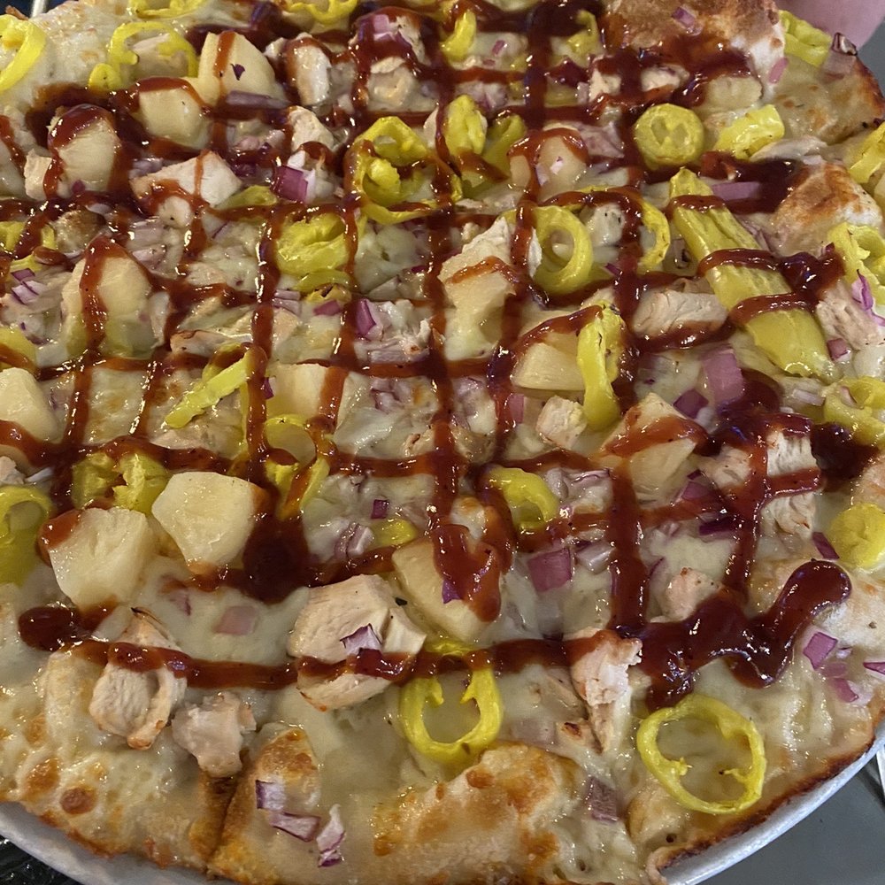 Two Bucks - Maui Chicken Pizza - Bars Near Me - Avon, Ohio Two Bucks - Maui Chicken Pizza - Bars Near Me - Avon, Ohio