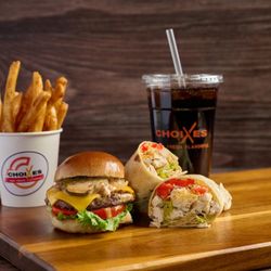 Choixes - Box 1. Slider, Wrap, Fries and a drink
