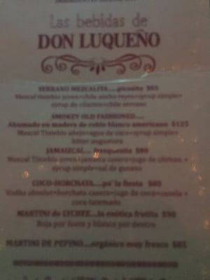 Menu photo 3 Don Luqueño Tijuana, BCN Menu photo 3 Don Luqueño Tijuana, BCN