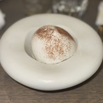 Alma Cocina Latina - BIENMESABE (V) coconut cream, sponge cake, coconut ice cream, rum jelly, ponche crema, cinnamon, lime zest - Venezuelan Near Me - Baltimore, Maryland