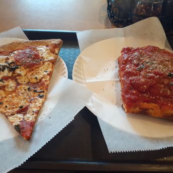 Marinara - Delicious margarita pizza and a sicilian pizza. - Pizza Near Me - Hewlett, New York Marinara - Delicious margarita pizza and a sicilian pizza. - Pizza Near Me - Hewlett, New York