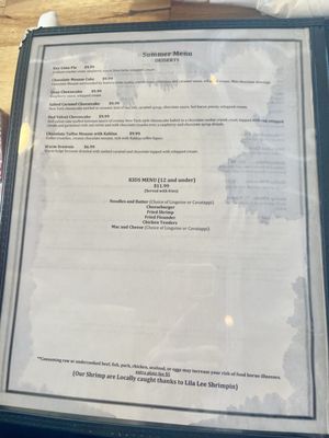 Menu photo 2 The Quay Seafood Grill Murrells Inlet, SC