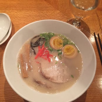 Ippudo - Westside - Shiromaru Hakata Classic with soft-boiled seasoned egg. - Ramen Near Me - New York, New York Ippudo - Westside - Shiromaru Hakata Classic with soft-boiled seasoned egg. - Ramen Near Me - New York, New York