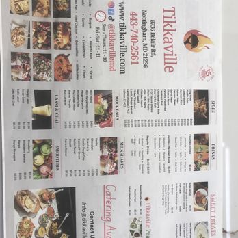 Tikkaville - Menu - Pakistani Near Me - Nottingham, Maryland Tikkaville - Menu - Pakistani Near Me - Nottingham, Maryland