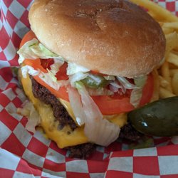 Burger Boys - Juicy cheeseburger, all the way. All burgers come with DOUBLE Patties!