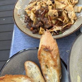 The Berkeley Boathouse - Oxtail Ragu and bread - Seafood Near Me - Berkeley, California