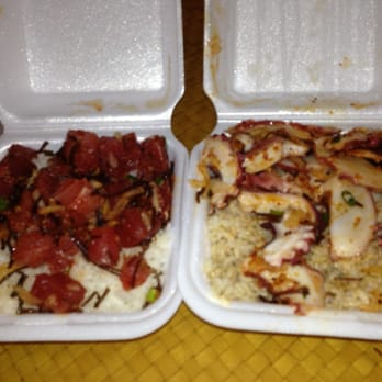Ono Seafood - Hawaiian poke and taro bowl - Seafood Near Me - Honolulu, Hawaii