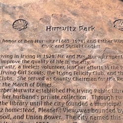 Hurwitz Park - History