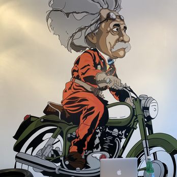 Nerd Be Cool - Einstein wall mural! - Coffee & Tea Near Me - Brooklyn, New York