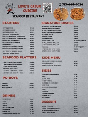 Menu photo 3 Love’s Cajun Cuisine Houston, TX