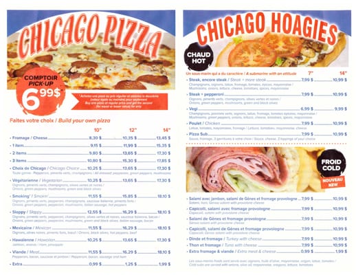 Menu photo 2 Chicago Pizza Montréal-Ouest, QC Menu photo 2 Chicago Pizza Montréal-Ouest, QC