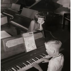Turner’s Keyboards - This is an old Augusta newspaper ad for Turner Music House featuring Lisa Turner and Jeff Turner back in 1967.