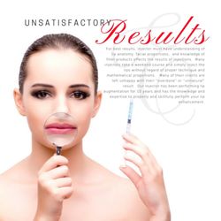Esthetics Center New England - Not all injectors are created equal!  Our nurse is an expert specialist in injectable products and can fix any bad filler!