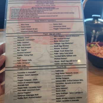 Oishii - AYCE menu - Sushi Bars Near Me - Santa Rosa, California Oishii - AYCE menu - Sushi Bars Near Me - Santa Rosa, California