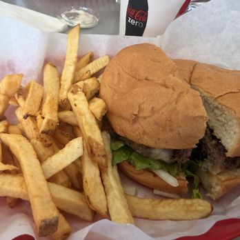 Classics Malt Shop - Boom boom Cheeseburger With Fries - American Near Me - San Diego, California