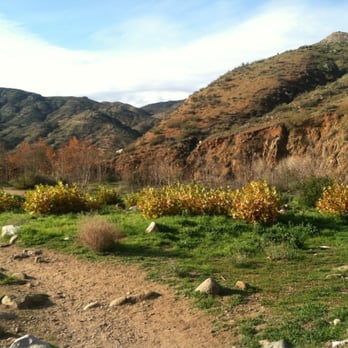 Cedar Creek Falls - At the bottom, beautiful scenery, trails were wide, dirt, some areas were rocky at the bottom. - Hiking Near Me - Ramona, California