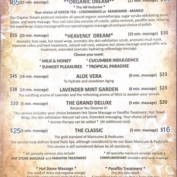 Grand Nail Spa - Spa Menu - Nail Salons Near Me - College Station, Texas