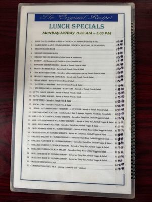 Menu photo 1 Taylor Seafood and Steaks Taylor, TX