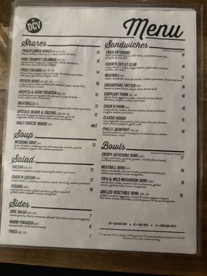 Menu photo 3 DC Vegan Washington, DC, DC