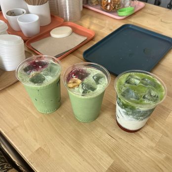 Golden Goat Coffee - Banana pandan matcha, strawberry matcha - Coffee & Tea Near Me - San Francisco, California Golden Goat Coffee - Banana pandan matcha, strawberry matcha - Coffee & Tea Near Me - San Francisco, California