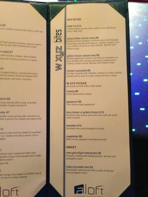 Menu photo 7 W XYZ Bar Rancho Cucamonga, CA
