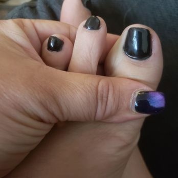 Creative Nails - Look at the nail polish hooped at the on my big toe into the cuticle... - Nail Salons Near Me - Wildomar, California Creative Nails - Look at the nail polish hooped at the on my big toe into the cuticle... - Nail Salons Near Me - Wildomar, California