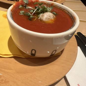 Toadstool Cafe - Tomato Soup in Mushroom Bowl - Cafes Near Me - Universal City, California
