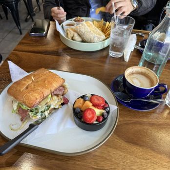 Gina's Kitchen +Catering - Chicken poblano panini and Spanish latte - Breakfast & Brunch Near Me - Rancho Cucamonga, California Gina's Kitchen +Catering - Chicken poblano panini and Spanish latte - Breakfast & Brunch Near Me - Rancho Cucamonga, California
