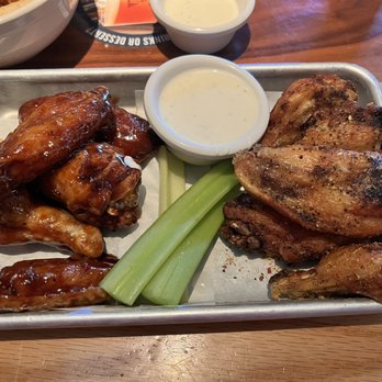 BJ's Restaurant & Brewhouse - Root beer glazed wings and Lemon pepper wings - Breweries Near Me - Columbia, South Carolina