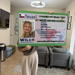 Wilco Driving School - Yay me!