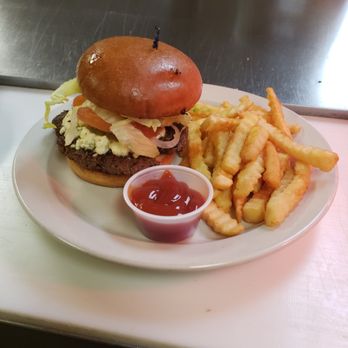 Thommy Mac's - Our half-pound Cheeseburger n fries. - American Near Me - Summerton, South Carolina