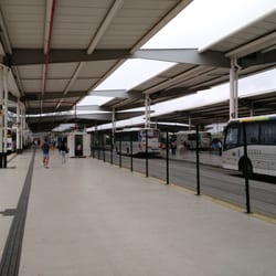 Terminal Rodoviário Alvorada - Plataforma de embarque e desembarque.