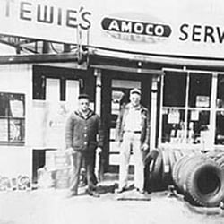 Stewie's Tire & Auto Service - The original Stewies Loacation ,George S Rent founder pictured on left