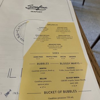 Serafina Seaport - Brunch menu - Bars Near Me - Boston, Massachusetts Serafina Seaport - Brunch menu - Bars Near Me - Boston, Massachusetts
